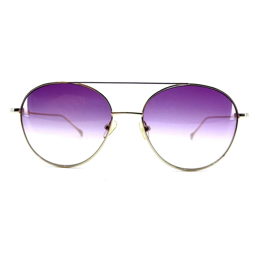 Gianfranco Ferre Sunglasses GFF 1140 Gold Purple Lens Womens 55-17-140‎ H7166